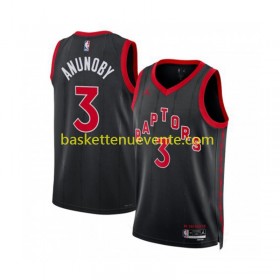 Maillot Basket Toronto Raptors Anunoby 3 Jordan Statement Edition 2022-2023 Noir Swingman - Homme